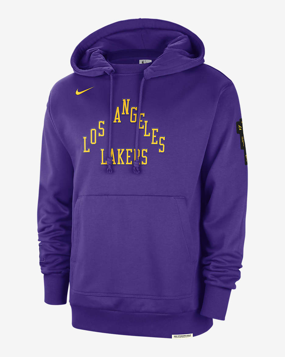 Nike lakers hoodie purple sale